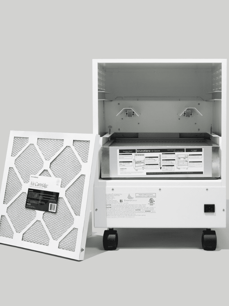 An Enviroklenz air purifier. 